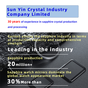 Cadran de montre transparent en saphir poli taillé sur plusieurs côtés - Product Image 5