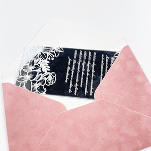 Invitations de <span class=keywords><strong>mariage</strong></span> en acrylique découpées au laser avec miroir en or de luxe en gros avec invitation de miroir personnalisée à couverture rigide en velours - Product Image 4