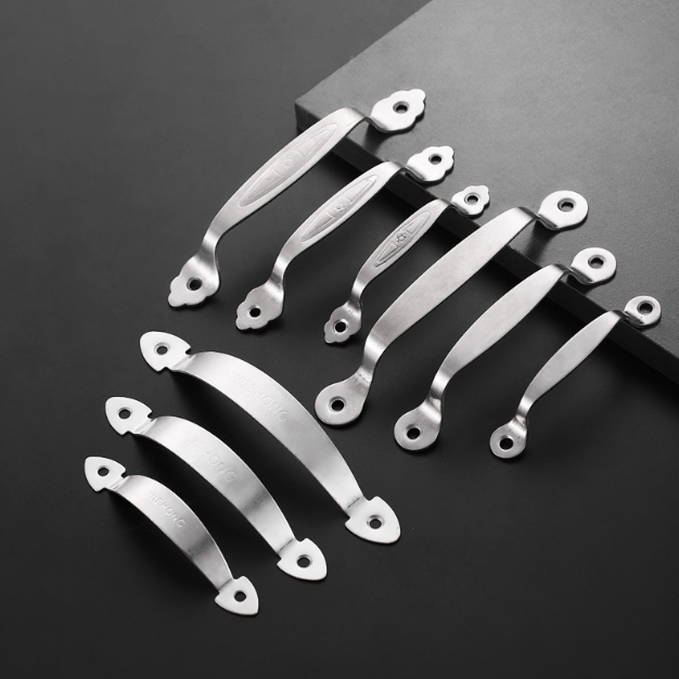 Stainless Steel Open-Mounted Thick Solid Simple Furniture Handles for Drawer Kitchen Outdoor Use Multi-Function Easy