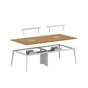 Station de travail moderne pour espace ouvert, 1 pièce, banc d'ordinateur, Table d'ordinateur, ordinateur portable, bureau d'hôtel, maison, bureau