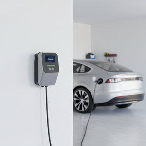 สถานีชาร์จรถยนต์ไฟฟ้า 7kW Wallbox 32A ควบคุมผ่านแอปพลิเคชัน พร้อมระบบ RFID ระดับ 2 ใช้สำหรับชาร์จที่บ้าน - Product Image 2