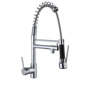 <span class=keywords><strong>Robinet</strong></span> de cuisine brossé extractible avec rotation à 360°, mitigeur d'évier à poignée unique en cuivre, <span class=keywords><strong>robinet</strong></span> de cuisine extractible - Product Image 4