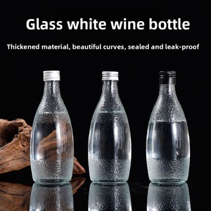 Botellas de Vidrio con Base Antideslizante y Tapa Hermética de Aluminio, Recipientes para Fermentación de Vino y Frutas, Almacenamiento de Condimentos, Etiqueta Personalizada - Product Image 2