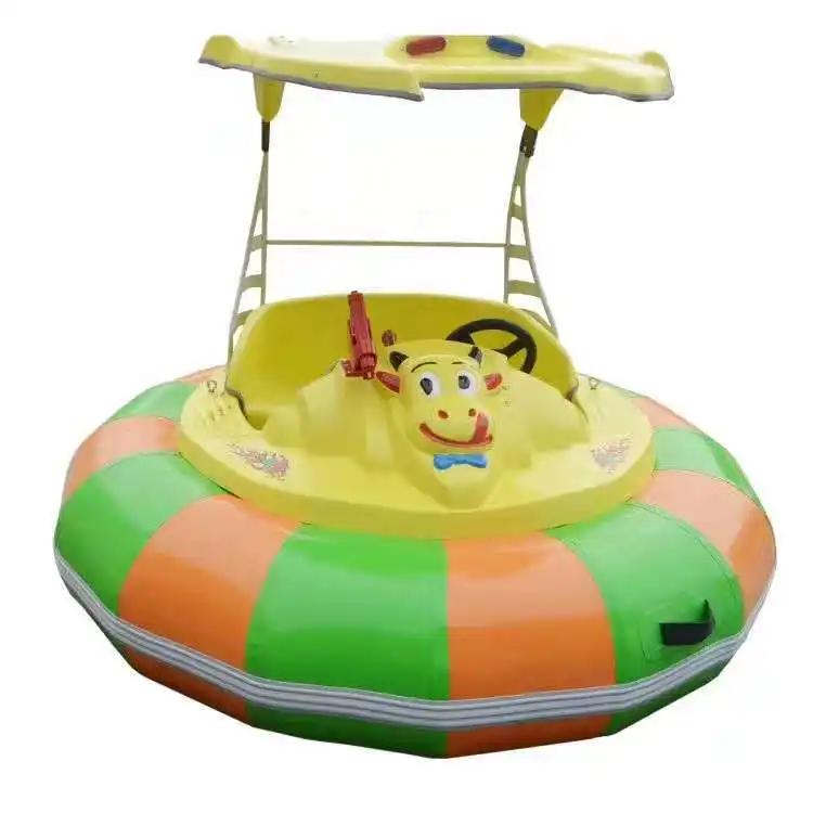Barco amortecedor elétrico inflável, para crianças, brincar de água