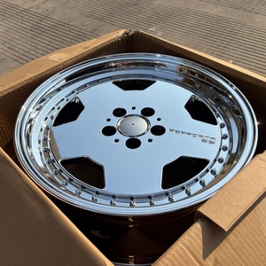 Rines AVT Cromados 5x112 Forjados de 18 Pulgadas, Rines Clásicos de Aleación para Automóviles de Pasajeros para <span class=keywords><strong>Mercedes</strong></span> W124 W205 W202 W204 W140 - Product Image 1