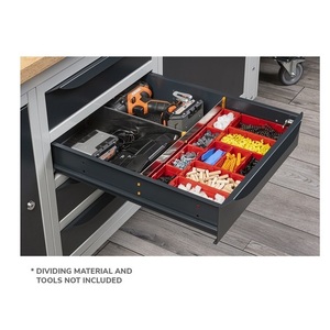 Banco de trabajo de taller Fami 150cm con tapa de madera WORK1544 - Product Image 2