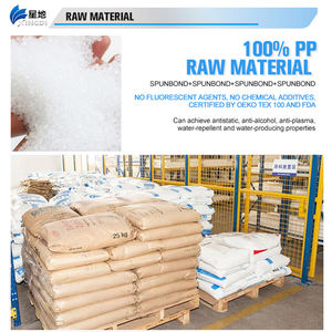 Tela no tejida Spunbond no tejida SSSS soplada en fusión médica para hacer mascarillas - Product Image 4