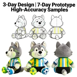 WEIMEI - Peluches con Peso de Lobo Estilo Graffiti, Juguetes de Peluche Personalizados con Relleno de Algodón PP, Muñecos de Peluche para Fans - Product Image 2