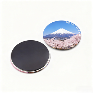Aimant de réfrigérateur en fer blanc personnalisé avec photo imprimée, souvenir artistique de voyage, décoration de réfrigérateur - Product Image 3