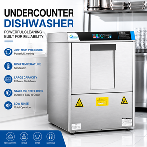 Lavavajillas Comercial de Acero Inoxidable para Esterilización a Alta Temperatura Bajo Encimera 220V 50/60Hz con Enjuague a Alta Temperatura que Elimina el 99.9% de Bacterias - Product Image 5