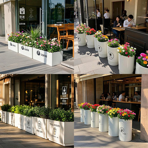 Maceta Cuadrada de Aluminio con Recubrimiento en Polvo, Suministro de Fábrica, Orificio de Drenaje Duradero, Uso Interior/Exterior, Diseño Personalizable, Hogar y Jardín - Product Image 3