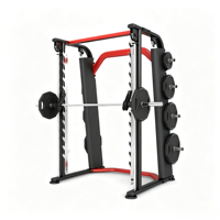 Smith Machine Professionnelle Robuste avec Rack à Squat, Rangement de Barres, Barre de Traction – Équipement de Musculation Commercial pour Salle de Sport