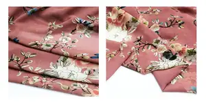 WI-A08 Высококачественные мягкие свежие цвета большие цветы с принтом 100% полиэстер шифоновая ткань для одежды
