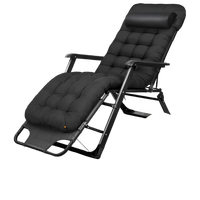 Lit inclinable pliable multi-positions réglable |   Lit d'appoint portable et chaise longue de camping avec tissu respirant