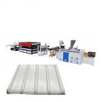 Offre Spéciale extrudeuse de tuiles en plastique recyclées faisant la machine de fabrication de tuiles en plastique machine de fabrication de feuilles de pvc