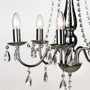 Lustres en cristal de style palais en acier inoxydable, design le plus récent du fabricant, luminaires suspendus pour restaurants et boutiques - Product Image 4