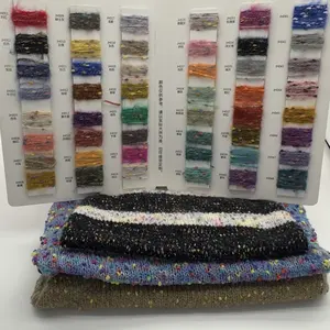 Professional Custom Knitting Blended Yarn 50%Pet 8%Nylon 37% Acrylic 5%Wool 1/2.4nm Dyed Fancy Napped Blend Yarn