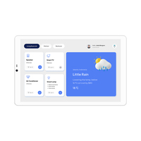 Kustom POE Android Tablet dipasang di dinding 10.1 inci MT8768 RJ45 RS485 USB C Panel kontrol rumah pintar layar sentuh kios