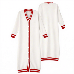 Delta | Sigma | Theta Sorority Casual Winter <b>Cardigan</b> Duster <b>Sweater</b> Wool/Acrylic Unique Design Ladies Long <b>Cardigan</b> <b>Sweaters</b> - Product Image 1