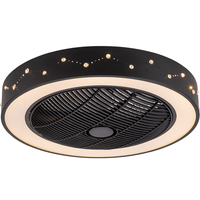 Plafonnier led carré luxueux de qualité avec ventilateur, design simpliste, montage en surface, luminaire décoratif de plafond, lumière de sécurité, idéal pour une chambre à coucher, 58CM