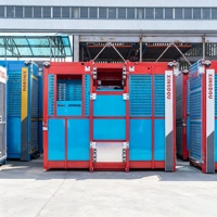 Ascenseur de chantier à double cabine pour passagers et marchandises, idéal pour les chantiers de construction en hauteur
