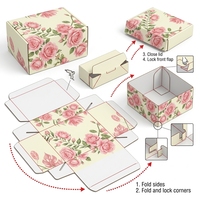 Boîtes en carton ondulé recyclé écologiques OEM avec couvercle et base, imprimées en quadrichromie avec logo UV, pliables pour le rangement de cadeaux