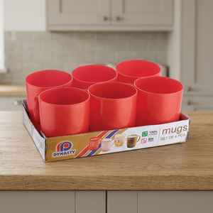 Plastic 300ml Eco-Friendly Coffee <b>Mugs</b> <b>6</b>-Piece Party <b>Set</b> - Product Image 3