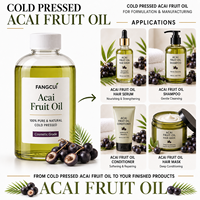 Huile de fruit d'açaï en marque blanche, fabricant OEM ODM, étiquette et boîte personnalisées, faible MOQ, solution de marque complète, approvisionnement direct usine