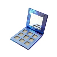 Palette d'ombres à paupières en carton recyclable hautement pigmentée, fermeture magnétique, finition brillante/mate, gaufrage UV, cosmétiques personnalisés