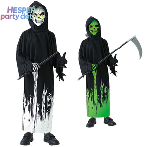 Disfraces de Fantasma para Niños HESPER para Halloween, Túnicas Brillantes de Noche Espeluznante, Máscaras de Calavera, Disfraces para Carnaval, Pascua y Representaciones Escénicas - Product Image 1
