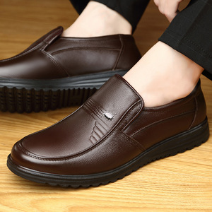 Mocasines Casuales de Cuero para Hombre, Negros, de Color Sólido, Transpirables, para Negocios y Ocio, Origen Wenzhou - Product Image 4