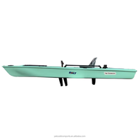 Kayak de Pêche Yak Outdoors 4m Skiff 13 Pieds avec Pédalier à Double Hélice, Kayak de Mer en PE pour Utilisation en Rivière, 2 Personnes pour le Surf