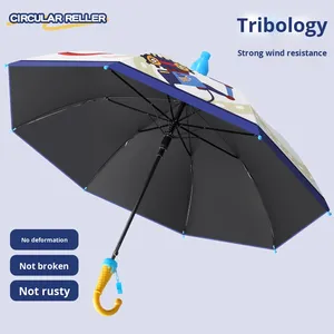 Parapluie imperméable à l'eau 8K 190t, design de dessin animé mignon, personnalisable, pour <span class=keywords><strong>la</strong></span> <span class=keywords><strong>maternelle</strong></span>, les garçons et les filles - Product Image 5
