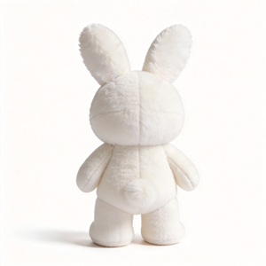 Produttore di Giocattoli in Peluche a Forma di Coniglio Personalizzati, Giocattolo in Peluche Coniglio Pasquale per Bambini, Simpatico Coniglio Bianco in Peluche - Product Image 6