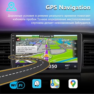 Radio de coche <span class=keywords><strong>Android</strong></span> 9 pulgadas soporte BT WiFi Radio de coche GPS Universal <span class=keywords><strong>Android</strong></span> 13 Radio de coche pantalla táctil 2 Din - Product Image 4