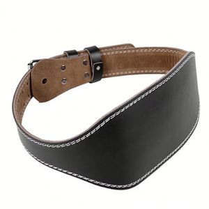 Custom Logo Genuine Leather Weightlifting Belt Gym Fitness Power Lifting Back Support Belt Strength Training & Bodybuilding - Product Image 3