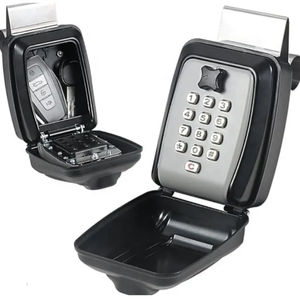 Caja de Seguridad para Llaves con Montaje en Ventana de Coche, con Combinación de Código, se Puede Colgar en el Vidrio del Coche, Candados para Exteriores - Product Image 2