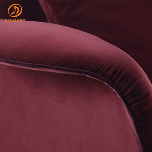 Juego de Sofá <span class=keywords><strong>Cama</strong></span> de Terciopelo Rojo Europeo, Muebles de Sala de Estar, Sofás Cómodos de Estilo Moderno para el Hogar, Sofá de Lujo - Product Image 3