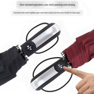 Parapluie Créatif pour Adultes, Cadeau d'Affaires, Personnalisé, 21 Pouces, Pliant en 3, Robuste, Coupe-Vent, Imperméable, Entièrement Automatique, Moderne et Compact - Product Image 3