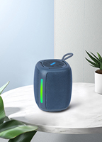 2023 Portable Tissu Bluetooth Haut-Parleur Basse Haute Qualité Fort Avec Lampe D'atmosphère Intelligente LED RGB Lumières CE RoHs FCC