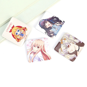 Nút Pin Nhà Sản Xuất Tùy Chỉnh Kích Thước Trống Tinplate 37Mm 38Mm 50Mm <span class=keywords><strong>55Mm</strong></span> 75Mm Dễ Thương Phim Hoạt Hình Anime Huy Hiệu Vuông Với Nam Châm - Product Image 1