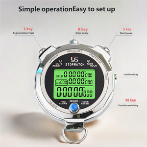 Xách tay điện tử đồng hồ bấm giờ Hẹn giờ với báo động cho theo dõi và lĩnh vực thể thao chạy huấn luyện viên đào tạo cạnh tranh thời gian - Product Image 2