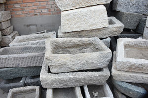 Chinois Antique Long et Ovale <span class=keywords><strong>Pierre</strong></span> Abreuvoir Animal Petit Abreuvoir D'alimentation Traditionnel Fleur Planteur - Product Image 5