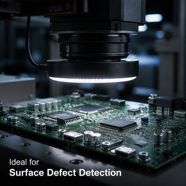 Automation Vision Inspection LED 10-Degrees Luminous Outer Diameter 90mm Ring Light