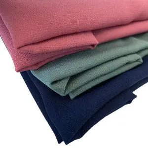 2023 yeni stil kadın bluz % 100% polyester toptan krep kumaş japon yosun krep ipek