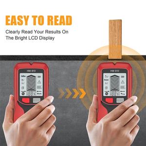 كاشف معادن كهربائي 6 في 1 محمول باليد جهاز كشف عن مسمار الخشب متعدد الوظائف جهاز قياس عمق سلك التيار المتردد ماسح ضوئي بلاستيكي للأرضية - Product Image 4