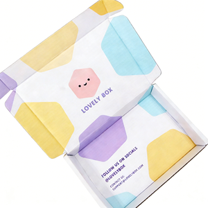 Caja de Envío para Camisetas, Cajas de Embalaje DTC, Caja de Cartón Corrugado Tipo E con Cierre Automático, Personalizable - Product Image 4