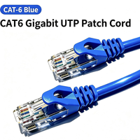 Penjualan Panas Sambungan Kabel Ethernet Cat6 UTP 24AWG Snagless RJ45 untuk Server Pusat Data Rak