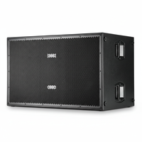 Subwoofer actif en bois double 18 pouces haute puissance DSP 1200W avec SUB8006 pour les activités en extérieur et en intérieur