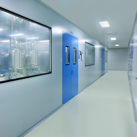 HUAAO – Unité modulaire moderne ignifuge et écologique en laine de roche, certifiée ISO 8 Classe 10000, préfabriquée, certifiée CE, garantie 1 an, pour ateliers et hôpitaux